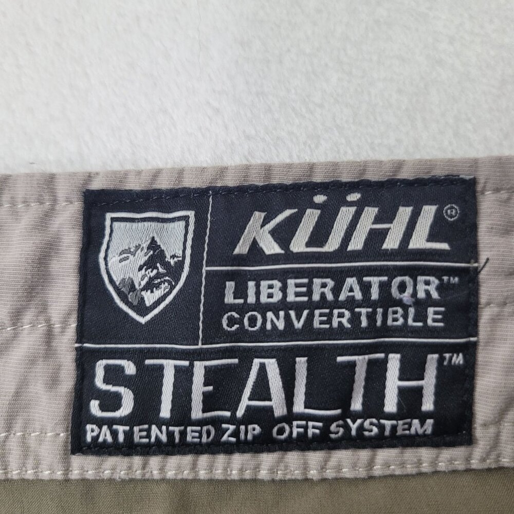 KUHL Liberator Convertible Stealth Men's Beige Zip Off Outdoor Pants Size 40X30 - Picture 11 of 12